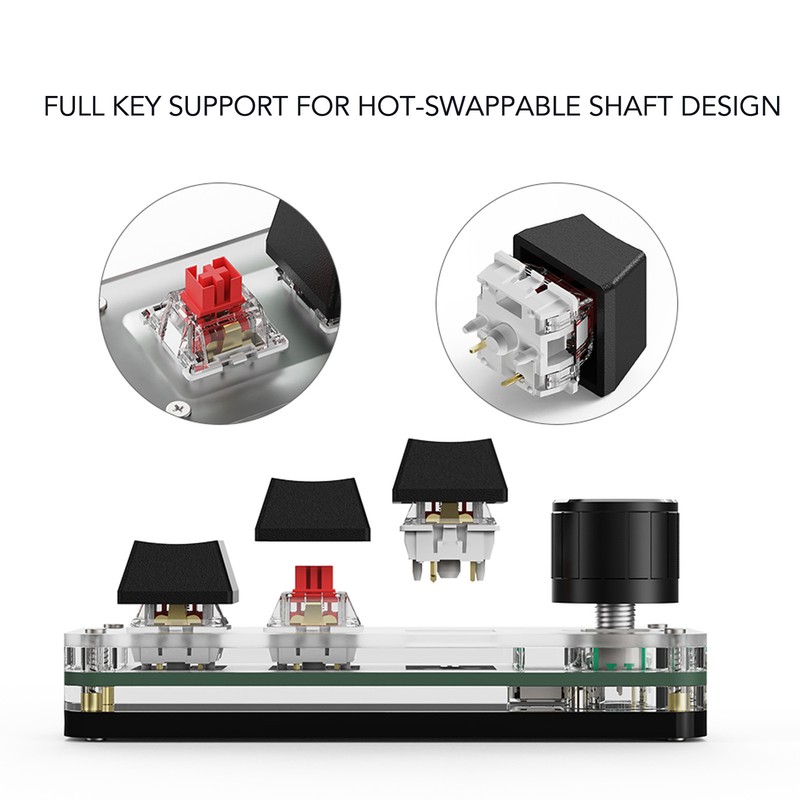 6 Keys Keyboard Red Switch Full Key Custom Plug and