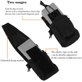 JFFCESTORE Tactical Belt Pouch EDC MOLLE Tactical Pouch Bag Molle Phone Pouch for Admin, Cell Phone, Utility, Mag Small Tactical Pouch Belt/Vest Attachment Pouch (Black cp)