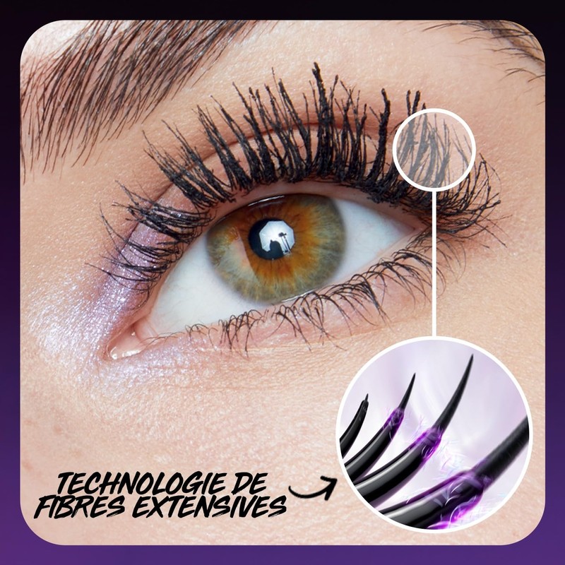Maybelline New York Mascara with False Eyelash Effect, Hybrid Fibre