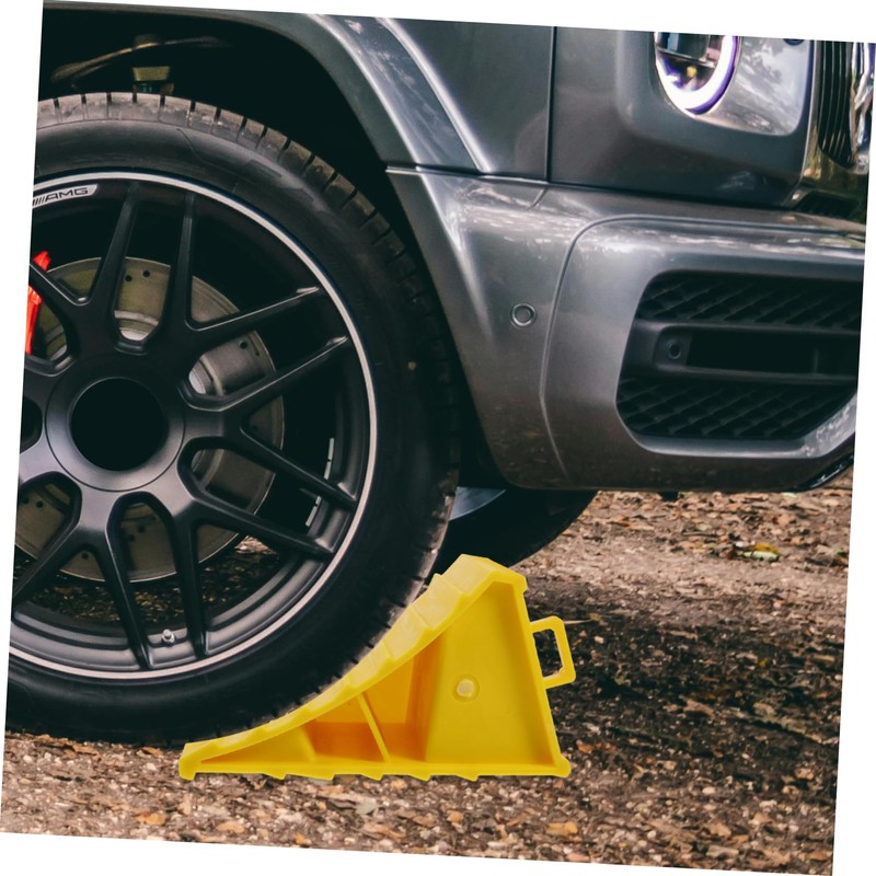 SOLUSTRE 2pcs Car Block Camper Wheel Chock Leveling Blocks Ramp