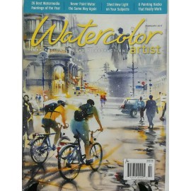 Watercolor Artist February 2017 Inspiration Ideas Instruction FREE SHIPPING sb