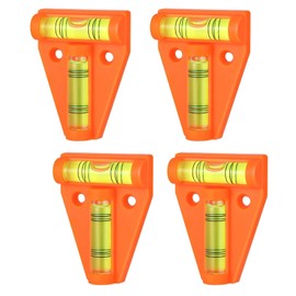 PLATEYTR Pack of 4 Small Spirit Level, Mini Spirit Level, Motorhome Gadgets, Caravan Spirit Level, Ideal for Motorhome, Gadgets and More - Perfect Gadget for Precise Measurements