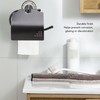 Paper Towel Dispenser Dark Bronze Blue and White Porcelain Wall