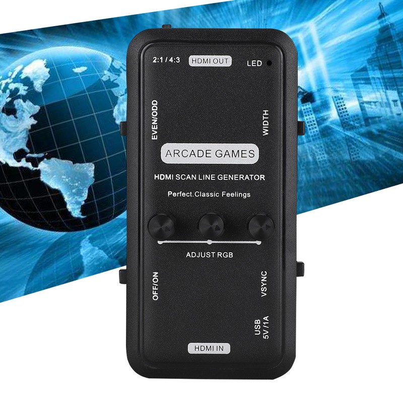 Portable HDMI Video Image Scan Line Generator for ARCADE GAMES