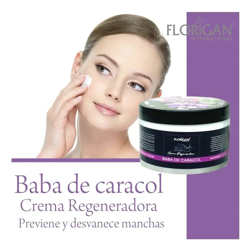 5 Cremas Baba De Caracol Florigan Facial 350 Gramos