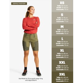 RevolutionRace RVRC GP Shorts for Women, Durable and Ventilated Hiking Shorts for All Outdoor Activities, Burnt olive