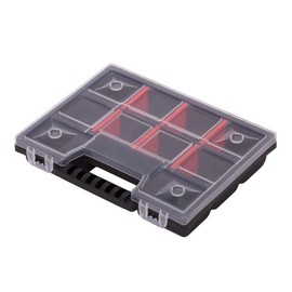 Mivos Assortment Box 8 Inch for Accessories and Small Parts - Screw Box with 11 Compartments for Storage - Small Assortment Box 195 x 155 x 35 mm - Sorting Box - Sorting Box Made in EU