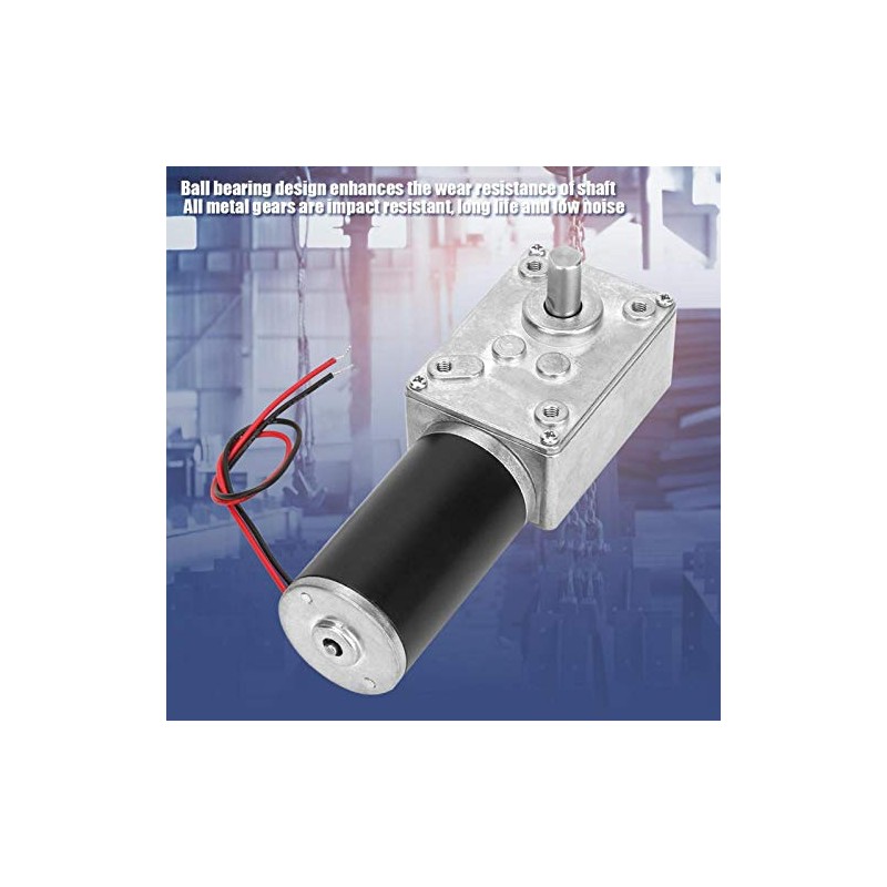 Worm Gear Motor, 12V High Turbine Worm Gear Box Reduction