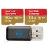 SanDisk 512GB Memory Card Micro SDXC Extreme (2 Pack) Works