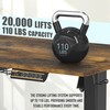SHW 40-Inch Electric Height Adjustable Standing Desk with Drawer, Memory