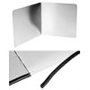 QWORK 2 Sided Stainless Steel Splash Guard, 2 Pack 15.75"