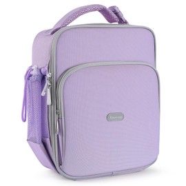 Amersun Kids Lunch Box with 8MM Insulated sponge & Water Bottle Holder, Keep Food Warm Cold School Lunch Bag for Kids Teen Girls Boys,Lunch Tote Bag for Children,LB018-LP