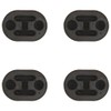 RAParts 4X Rubber Exhaust Tail Pipe Mount Bracket Hanger Insulator
