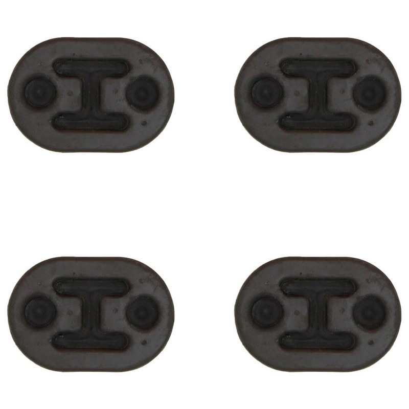 RAParts 4X Rubber Exhaust Tail Pipe Mount Bracket Hanger Insulator
