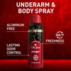 Old Spice Aluminum Free Body Spray for Men, 24/7 Odor