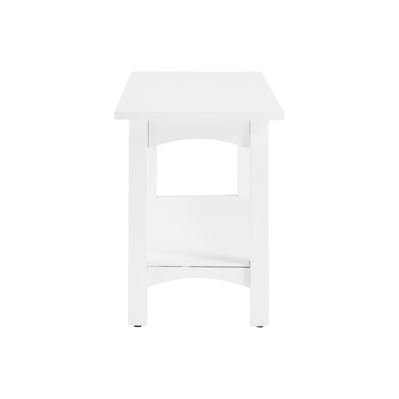 Craftsbury 36-Inch Solid Wood Entryway Bench with Storage Shelf –