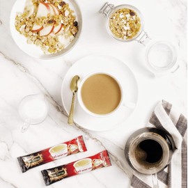 King Coffee Premium Instant Coffee - 3 in 1 Vietnamese Coffee Blend w/Creamer & Sugar - 88 Single Serve Instant Coffee Packets (1 Bag - 88 Sticks)