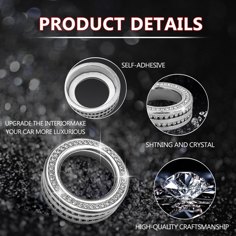 ZSJO Bling Car Accessory for Ford Explorer,Crystal Car Side Light