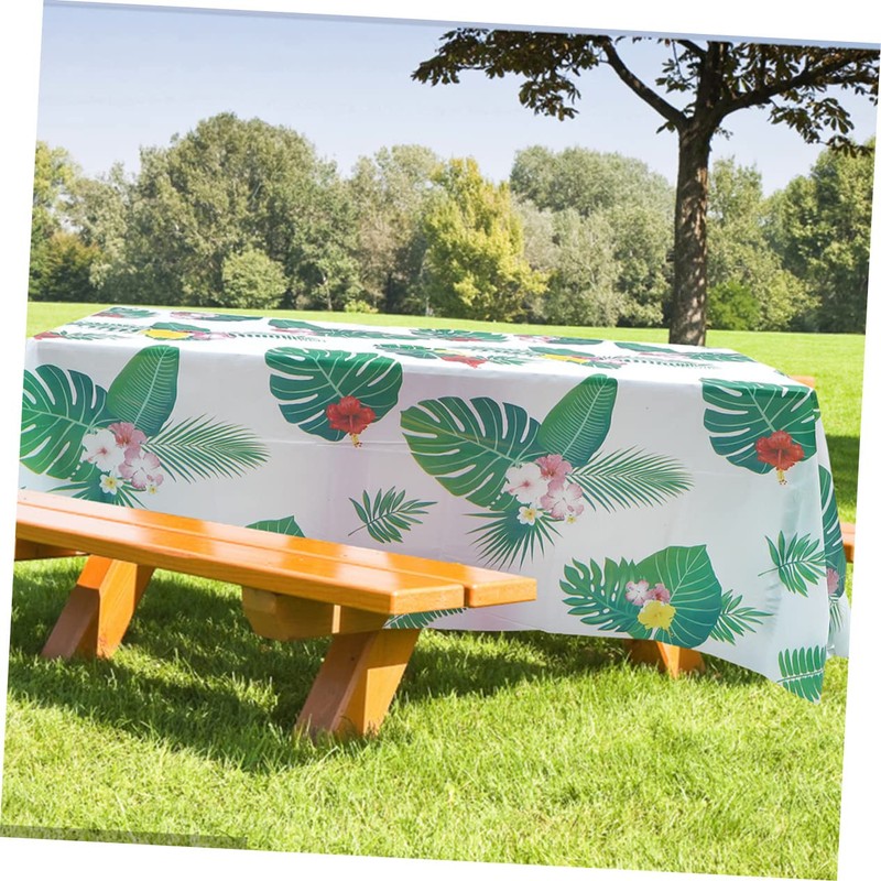 Mikinona Tropical Palm Leaf Tablecloth Hawaiian Tablecloths Decorative Patterns