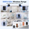 Wireless Caregiver Pager Call Button Nurse Call System 500Ft Range