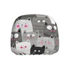 DSSWTP Cat Pattern Universal Car Headrest Cover Soft Car Seat