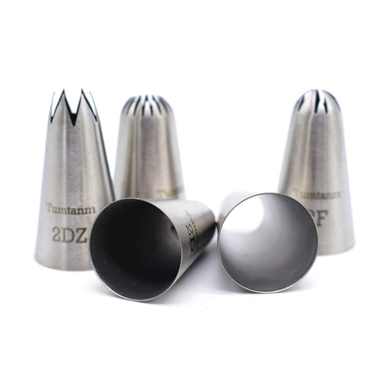 Piping Tips Large Cake Decorating Tools, 5 Pack Cake Piping