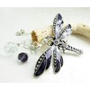Dragonfly Rear View Mirror Car Charm - Crystal Sun Catcher