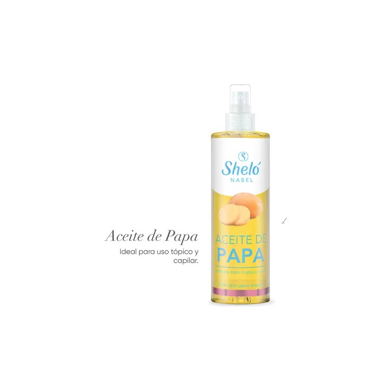 Sheló Nabel Aceite de Papa Reparador para Cabello y Piel,