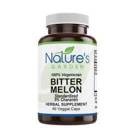NATURE'S GARDEN ESSENTIALS Bitter Melon - 90 Veggie Caps with 500mg Bitter Melon Extract