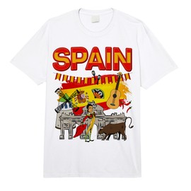 Spanish Flag Idea for Kids & Spanish Memorabilia Spain Comfort Colors Adult Heavyweight T-Shirt