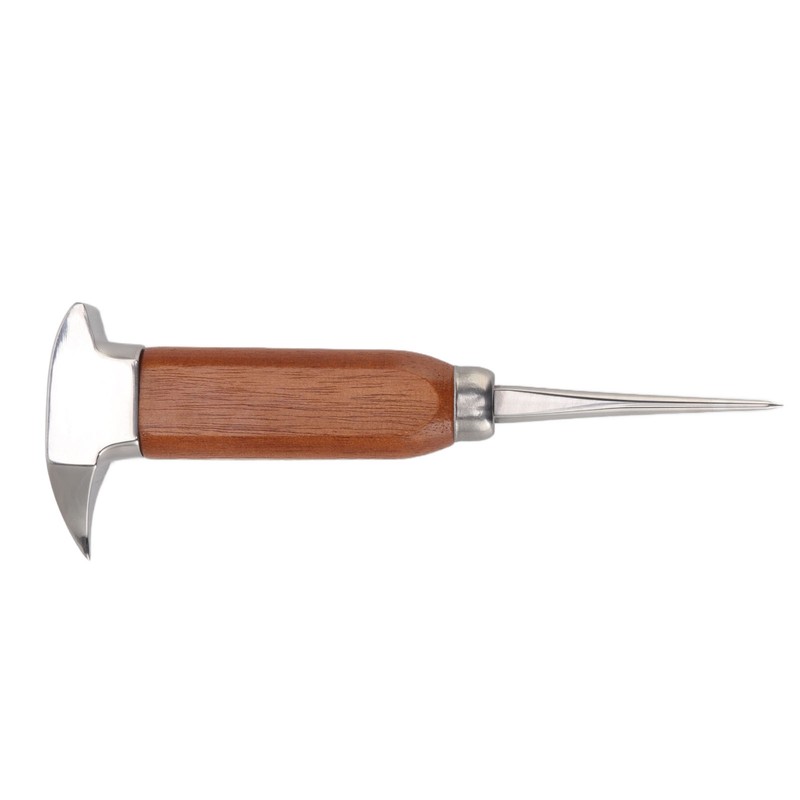 304 Stainless Steel Ice Chisel Wooden Handle Ice Chipper Hand