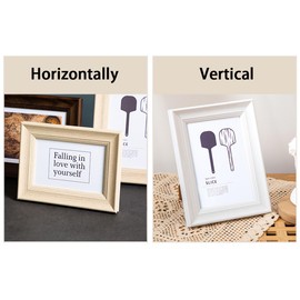 marysgift White A4 Frame Picture Frames 21.1x29.8 cm Wooden Classic Home Photo Frames Quality Modern Style (White,A4)