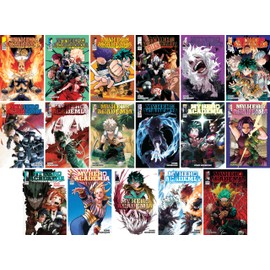 My Hero Academia Series (Volumes 21-37) Manga Set, by Kohei Horikoshi (17 Books)