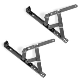 Pair of uPVC Window Hinges, 17mm Stack Height, Double Glazing Friction Stay, Non Handed, Ferretic Steel, Window Stays, Friction Hinges. Top/Side Hung Window Hinge (8 Inch (Top Hung))