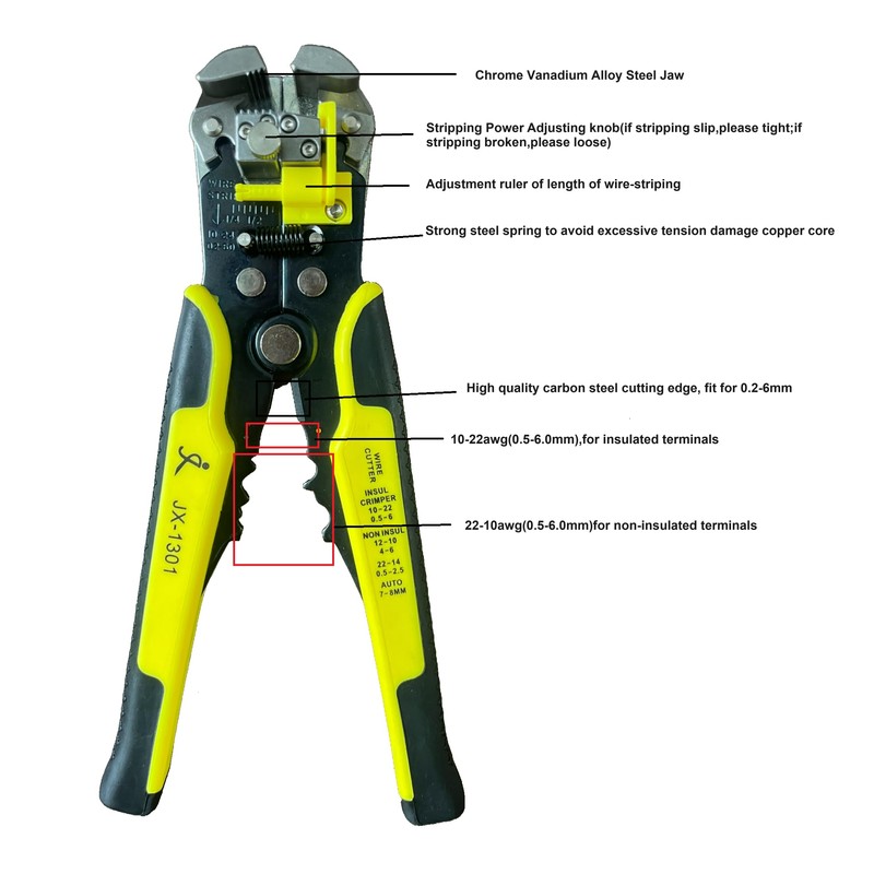 iTech-Smart Wire Stripper Self-adjusting Cable Cutter Crimper,Automatic Wire Stripping Tool/Cutting