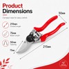 Secateurs, LINZI Bypass Pruning Shears 215mm with Extra Blade and