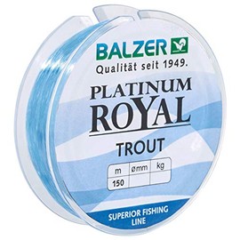 Balzer Platinum Royal Trout Line 150 m Monofilament Fishing Line, Diameter/Load Capacity: 0.19 mm / 4.6 kg, Colour: Blue
