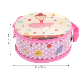 TOYANDONA Kids Drum Set Wooden Drum Toy with Muddlers Musical Instrument Teacher Bell Baby Learning Learning Toy Baby Shower Gift for Girls Boys