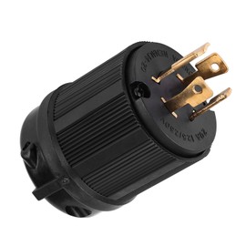 Plug, L14-20P Locking Plug, Generator Lock Adapter Male Plug, 20 Amp 125/250 V 3 Pole 4 Prong Industrial Plug 20 amp lock adapter