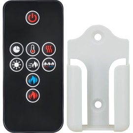 Replacement Remote Control for Napoleon Electric Fireplace NEFBD50HE NEFBD60HE,with Wall Mounting Bracket