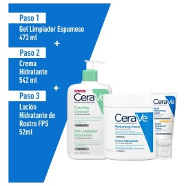 kit 3 unidades para el cudado de la piel Bundle CeraVe