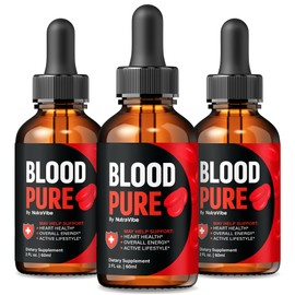(3 Pack) Blood Pure Drops – Premium BloodPure Daily Liquid Formula to Help Support Steady Energy, Maintain Balanced Levels & Circulation — Just a Few Clean, Natural Drops Daily (90 Servings)
