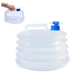 Portable & Folding Water Bucket Collapsible Water Container with Tap Camping Water Containers Water Carrier Camping Accessories Free Perfect for Caravans Camping Hiking Travel BBQ Travel Outdoor（15L）