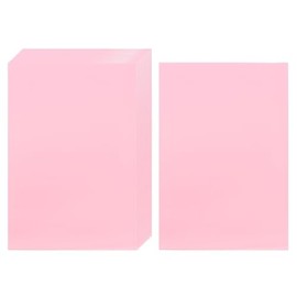 uxcell 100 Pcs Photocard Sleeves, 61 x 91mm CPP Clear Card Sleeve Card Protector Holder Trading Card Sleeves for Trading Cards Standard Kpop Photocard Kpop Album Photo, Pink