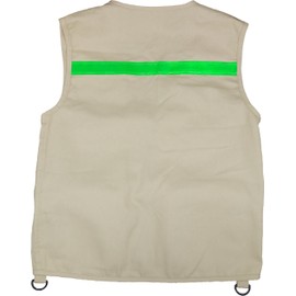 Eagle Eye Explorer Safari Outdoor Exploration Vest Set for Fishing Hunting Outdoor Exploration (Adult S/M, Tan Vest with Hat)