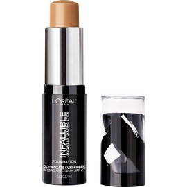 L'Oreal Paris Makeup Infallible Longwear Shaping Stick Foundation, 409 Honey, 1 Tube, 0.32 Ounce