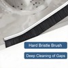 MUTORE Crevice Cleaning Brush 2PCS，Hard Bristle Long Thin Cleaning Brush，Bathroom