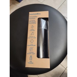 HoMedics Breathe Better Personal Portable Ultrasonic Humidifier USB Powered