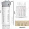 Lumbor37 Kit de Viaje, Botellas de Viaje 4 en 1,