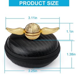 Gold Fidget Hand Spinner Toy for Kids Adults, Sensory Orb Gift with Gold Color and Metallic Finish, Ideal for Decoration Collection